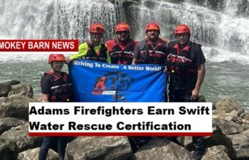Adams Firefighters Earn Swift Water Rescue Certification