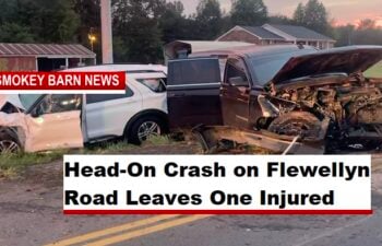 Head-On Crash on Flewellyn Road Leaves One Injured