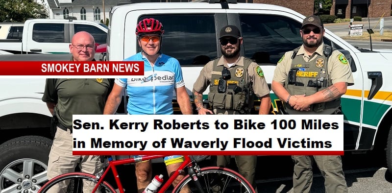 Sen. Kerry Roberts to Bike 100 Miles in Memory of Waverly Flood Victims