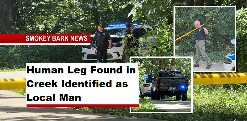 Human Leg Found in Creek Identified as Local Man