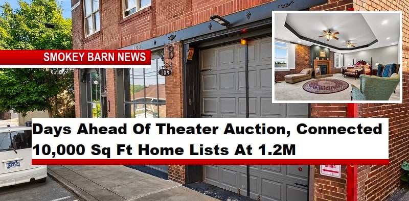 Days Ahead Of Theater Auction, Connected 10,000 Sq Ft Home Lists At 1.2M
