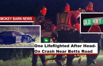 One Lifeflighted After Head-On Crash Near Betts Road
