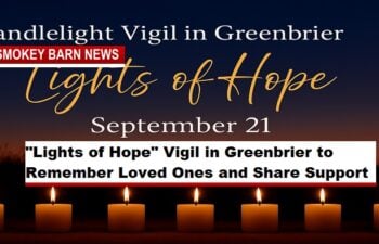 “Lights of Hope” Vigil in Greenbrier September 21 to Remember Loved Ones and Share Support