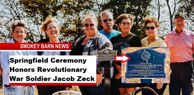 Springfield Ceremony Honors Revolutionary War Soldier Jacob Zeck