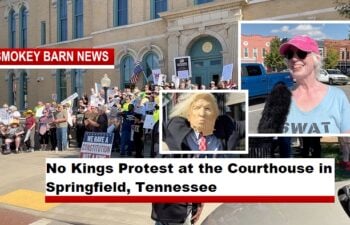 No Kings Protest at the Courthouse in Springfield, Tennessee