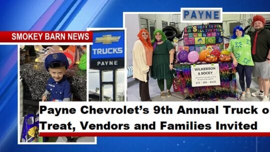 Payne Chevrolet’s 9th Annual Truck or Treat, Vendors and Families Invited
