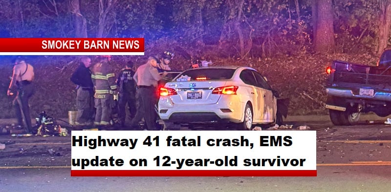 Highway 41 fatal crash, EMS update on 12-year-old survivor