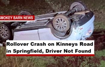 Rollover Crash on Kinneys Road in Springfield, Driver Not Found