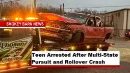 Teen Arrested After Multi-State Pursuit and Rollover Crash