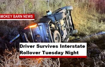 Driver Survives Interstate Rollover Tuesday Night