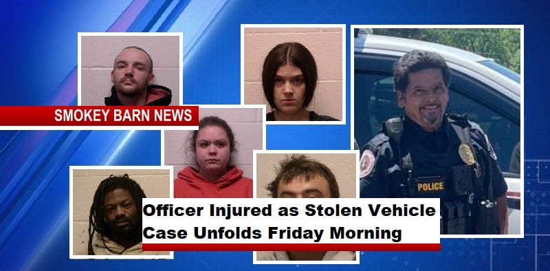 Officer Injured as Stolen Vehicle Case Unfolds Friday Morning