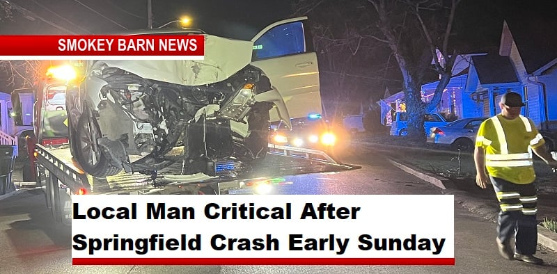 Local Man Critical After Springfield Crash Early Sunday
