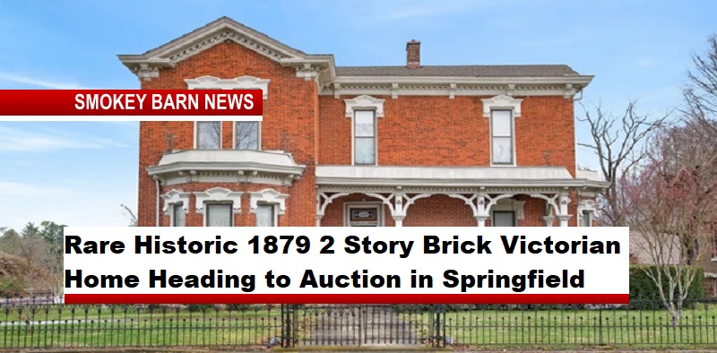 Rare Historic 1879 2 Story Brick Victorian Home Heading to Auction in Springfield