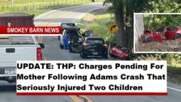 Children Unrestrained In Serious Adams Crash, THP Reports