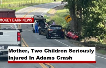 Mother, Two Children Seriously Injured In Adams Crash