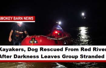 Kayakers, Dog Rescued From Red River After Darkness Leaves Group Stranded