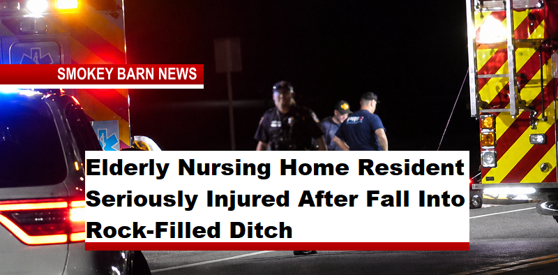 Elderly Nursing Home Resident Seriously Injured After Fall Into Rock-Filled Ditch