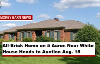 All-Brick Home on 5 Acres Near White House Heads to Auction Aug. 15