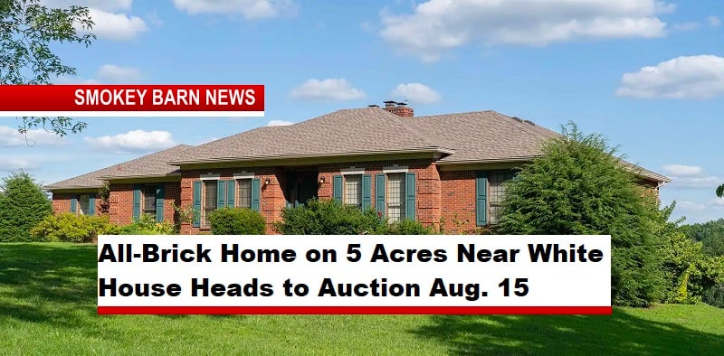 All-Brick Home on 5 Acres Near White House Heads to Auction Aug. 15