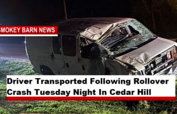 Driver Transported Following Rollover Crash Tuesday Night In Cedar Hill