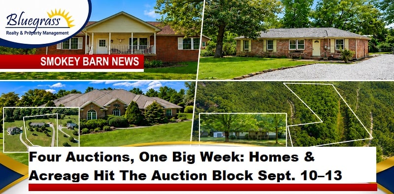 4 Local Homes & Acreage Hit the Auction Block Sept. 10–13