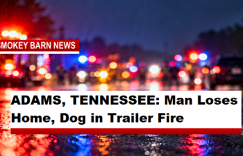 ADAMS, TENNESSEE: Man Loses Home, Dog in Trailer Fire